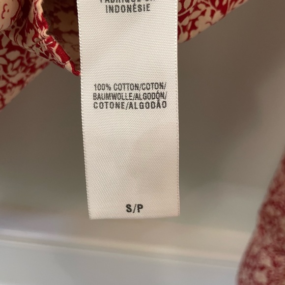 Lucky Brand Floral Print Cotton Button Down Shirt Size Small - Picture 7 of 7